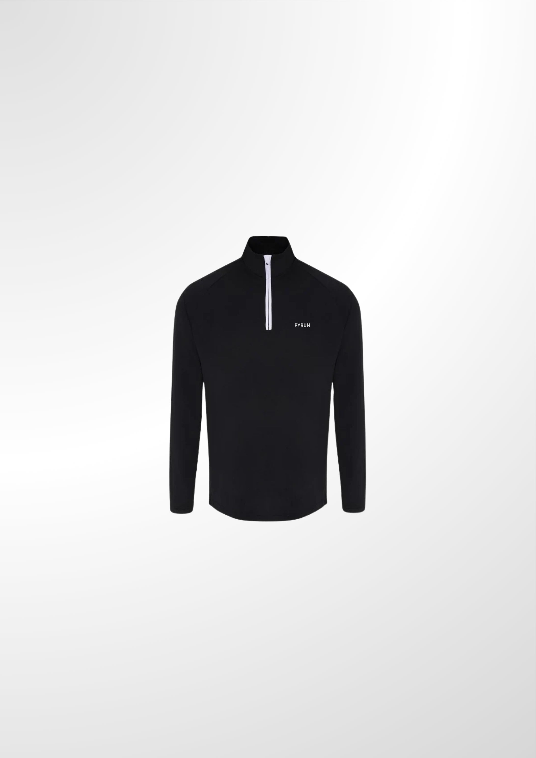 PYRUN Lite 1/4 Zip - Black/ White