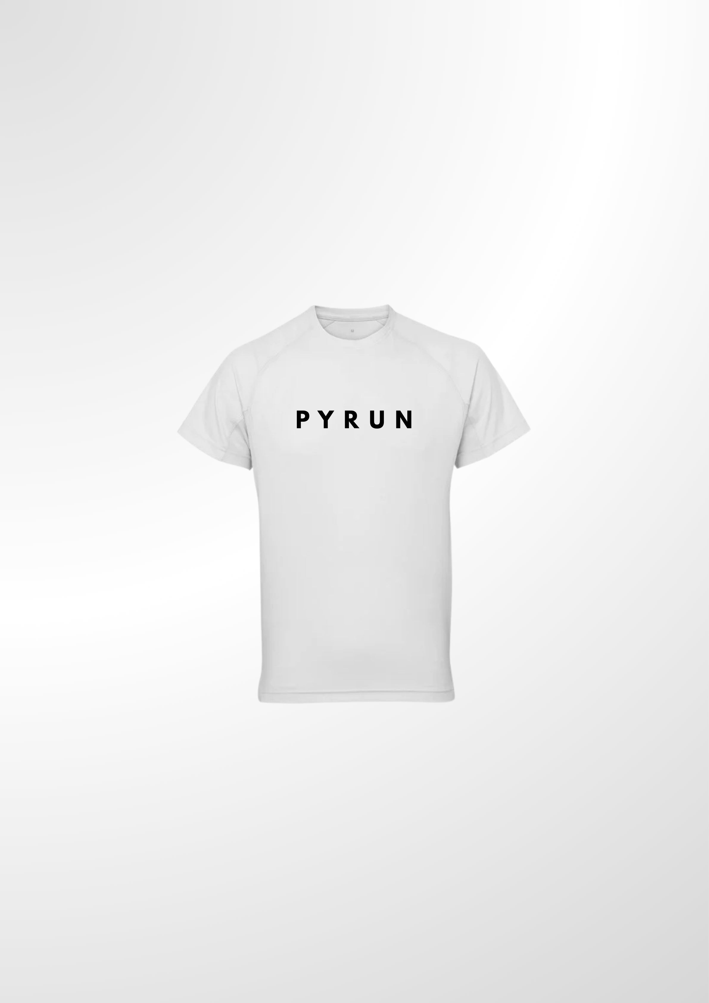 PYRUN Panelled Tech Tee - White