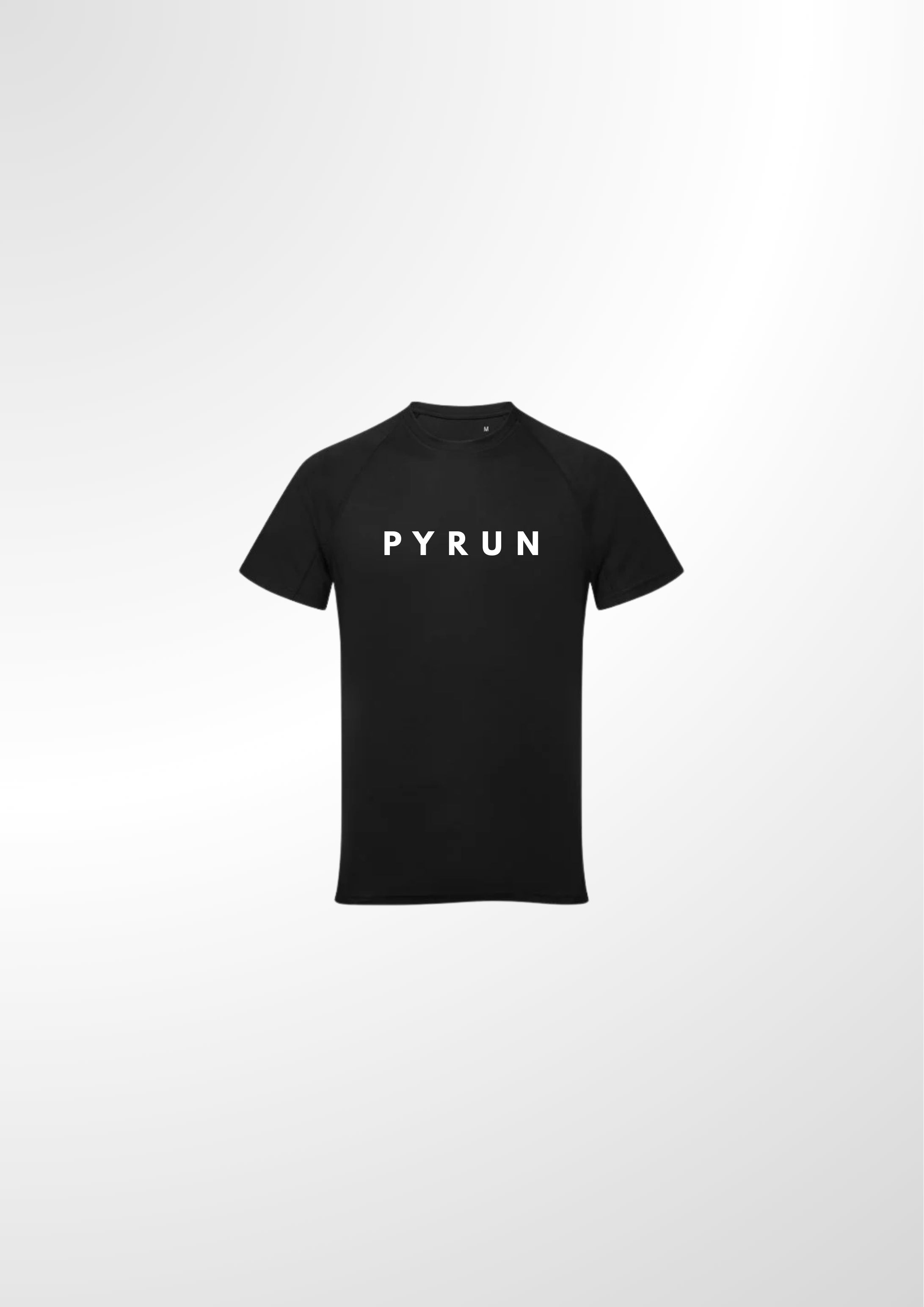 PYRUN Panelled Tech Tee - Black